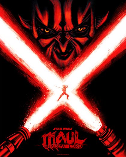 Star wars maul shadow lord poster art by doaly