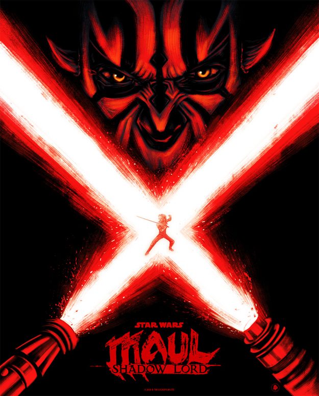 Star wars maul shadow lord poster art by doaly